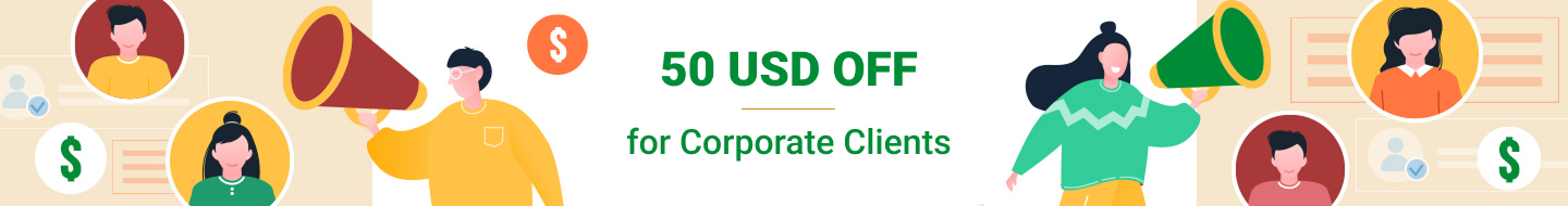Corporate referral program banner