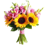 Golden Glow Sunflower Bouquet