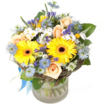 Sun Drenched Daisies & Roses Arrangement