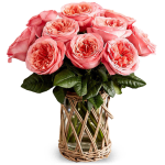 Blush Garden Roses Bouquet