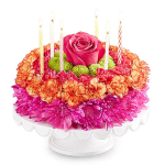 Bright Birthday Flower Cake