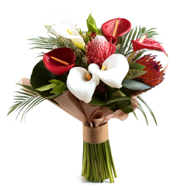 Calla Lillies and Anthurium Bouquet