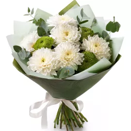 Emerald Ivory Blossom Bouquet