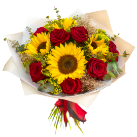 Golden Scarlet Bouquet