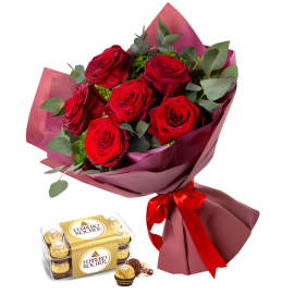 Red Roses and Chocolate Delight