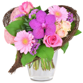 Orchid Heart and Wine Delight