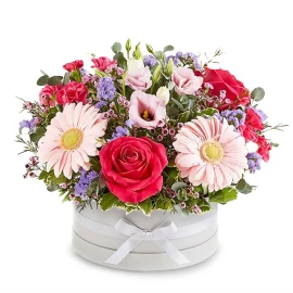 Pink Blooms Hatbox