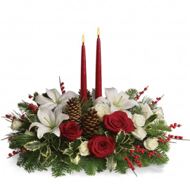 Holiday Rose Centerpiece