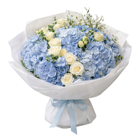 Azure Hydrangea Bouquet