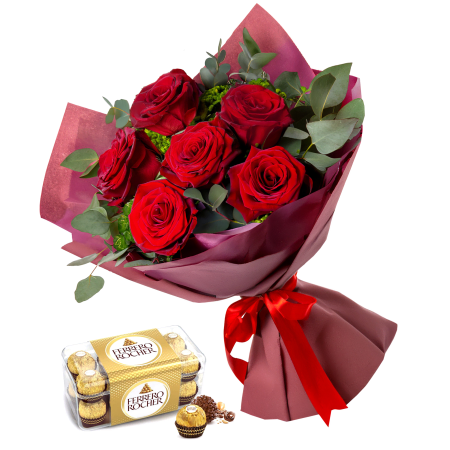 Red Roses and Chocolate Delight