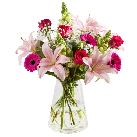 Serene Lilies and Roses Bouquet